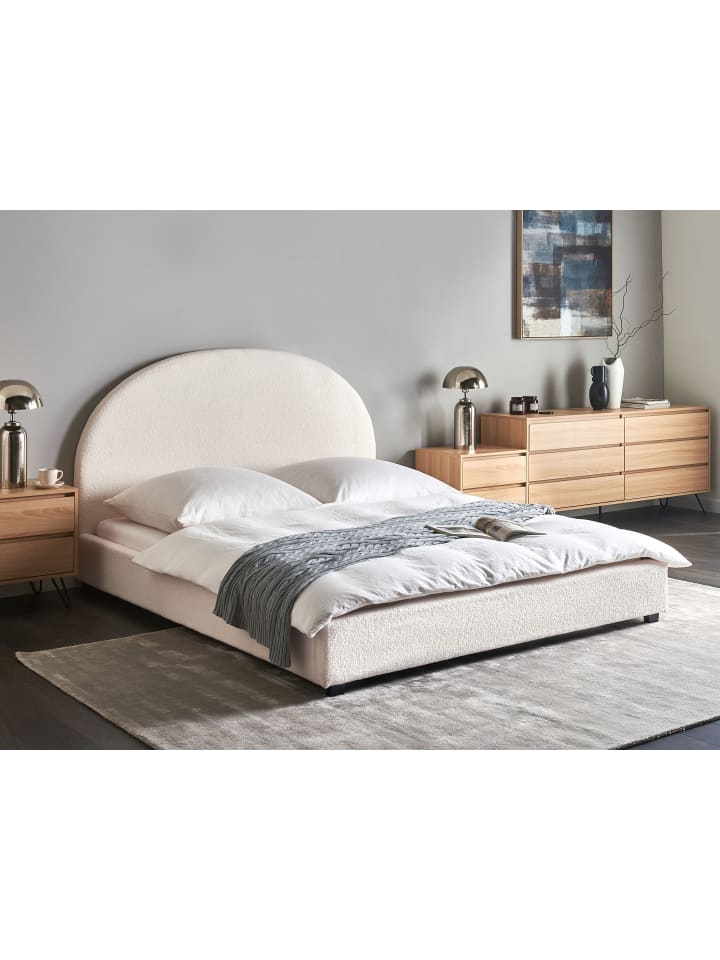 Beliani Doppelbett VAUCLUSE in Weiß - (W) 174 x (H) 112 x (L) 214 cm günstig kaufen onesize