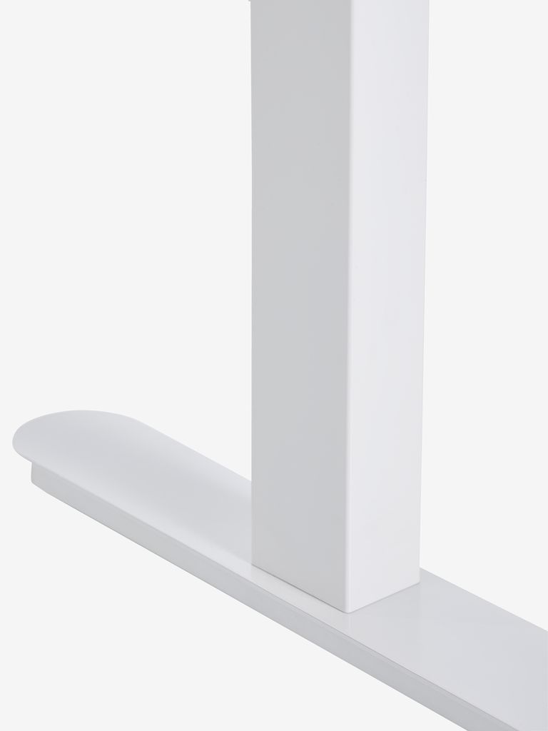 LUNDTOFT Höhenverstellbarer Schreibtisch mit Gasdruckfeder, 70 x 130 cm, weiß