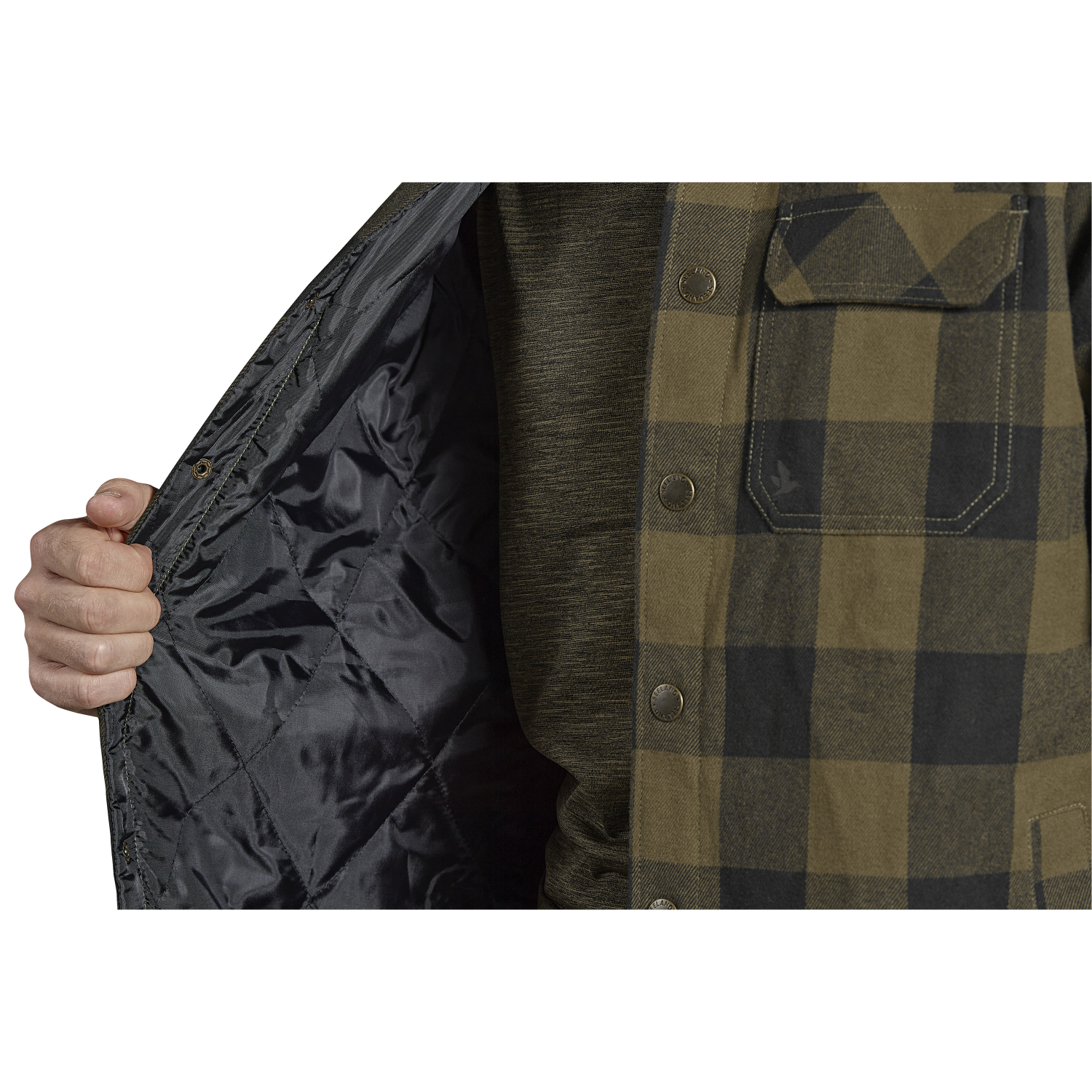 Seeland Herren Hemd Canada (green check)