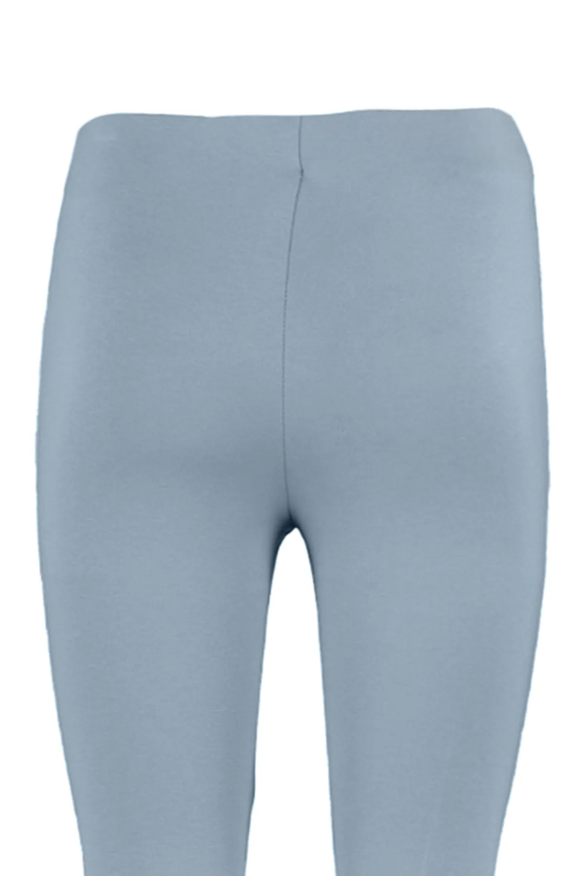 Trendyol Collection  Graue, gerippte, ausgestellte, elastische Hose mit spanischem Bein und hoher Taille, Strickhose TWOSS20PL0342