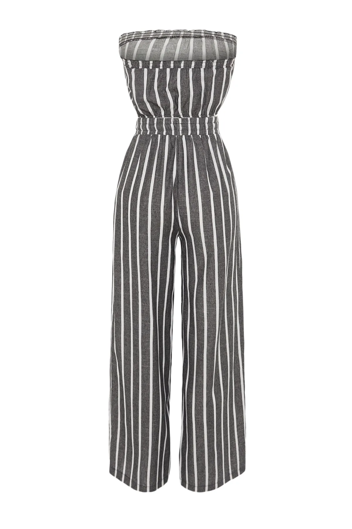 Trendyol Collection  Gestreiftes gewebtes Blusen-Hosen-Set TBESS23AU00001