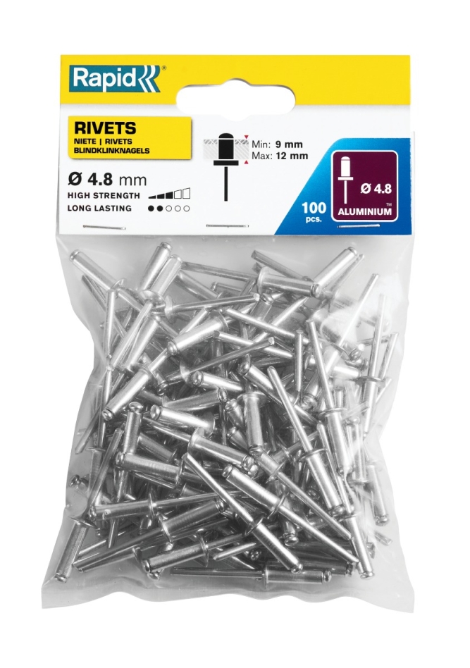 Rapid 5000382 Πριζάκια Ø4,8 x 16 mm 100 τεμάχια