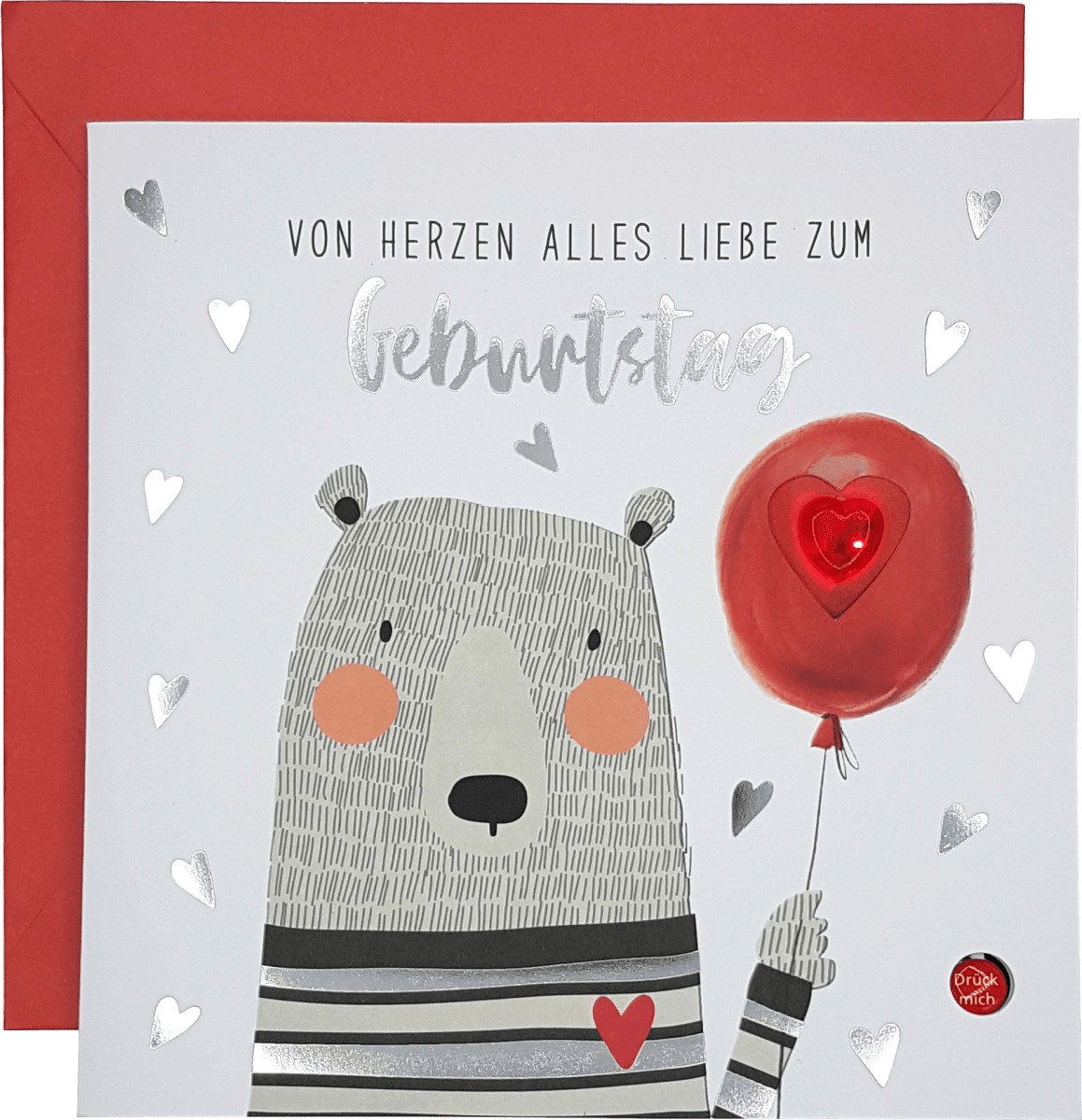 Grußkarte Geburtstag Blinklicht Bär, 1 St