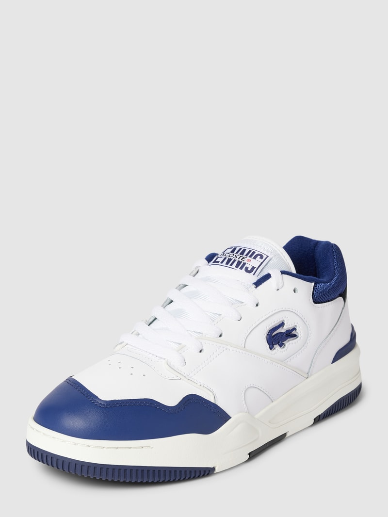 Sneaker aus echtem Leder in weiß