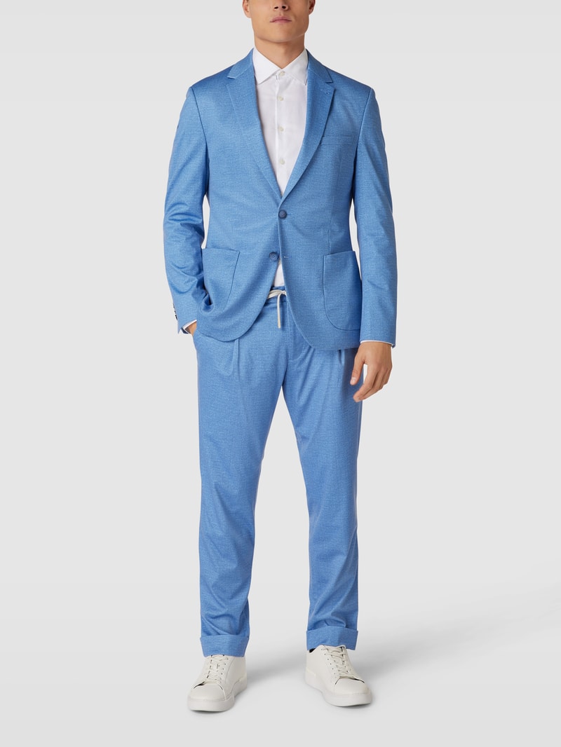 Sakko mit Strukturmuster in blau