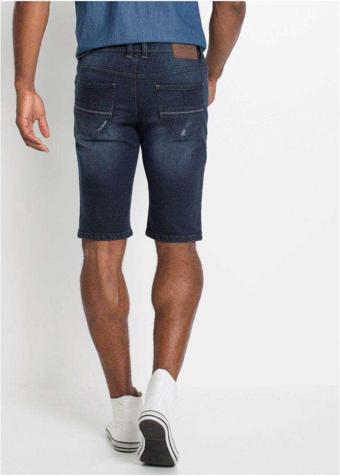 Stretch-Jeans-Bermuda, Slim Fit