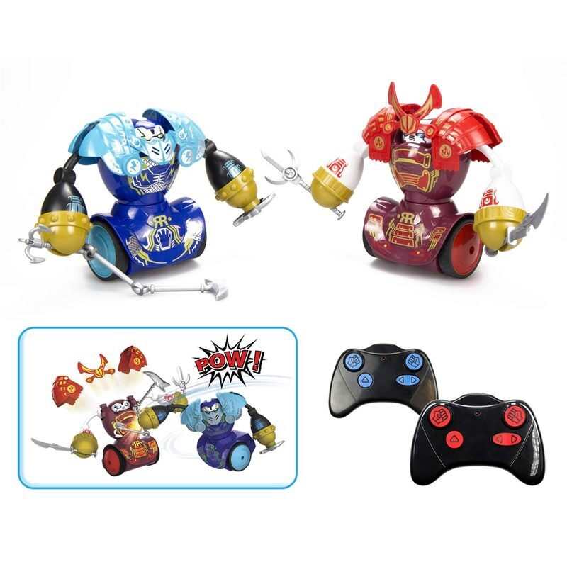 Pack combat de boxe 2 robots samouraï Silverlit