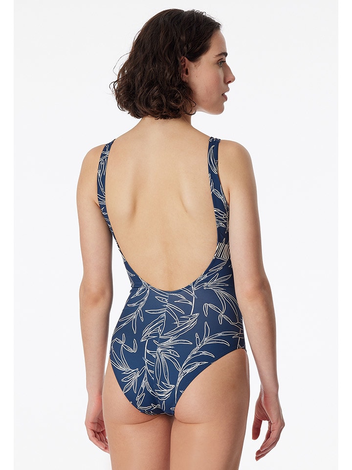 Schiesser Badeanzug in Blau günstig kaufen