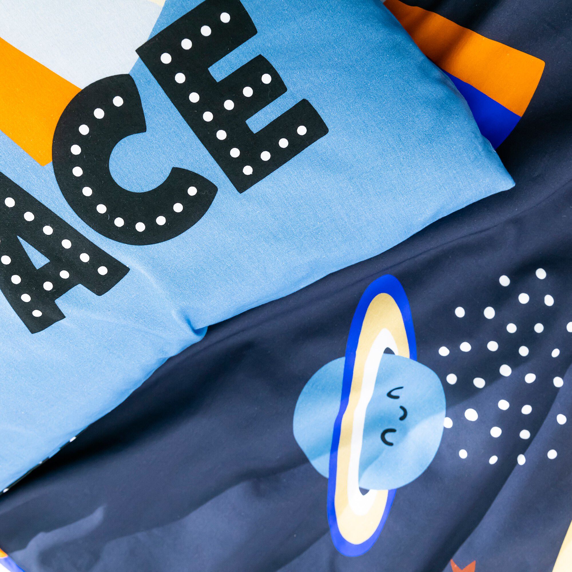 Linge de lit enfant Galaxy imprimé chat 1 personne