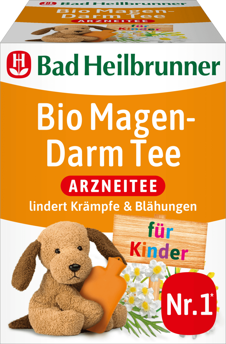 Kindertee, Bio Magen-Darm Tee (8 Beutel), 14,4 g