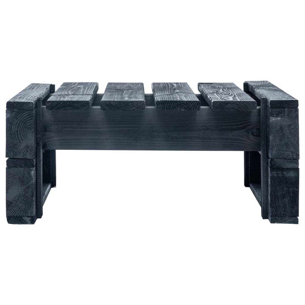 möbelando Gartenlounge-Hocker Astrid (LxBxH: 60x60x25 cm), aus Kiefer in Schwarz