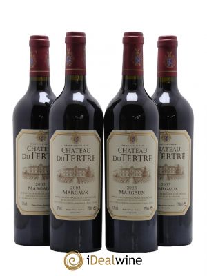 Château du Tertre 5ème Grand Cru Classé  2003 - Lot de 4 Bouteilles