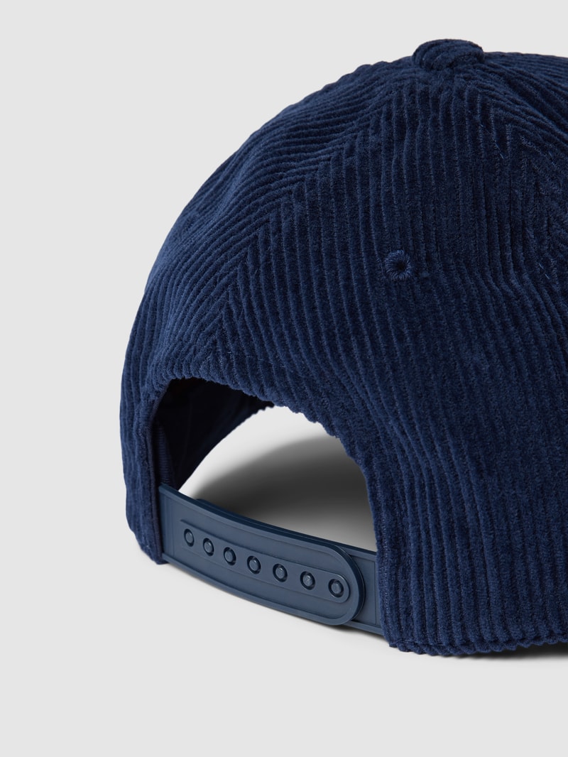 Basecap in Cord-Optik in marineblau