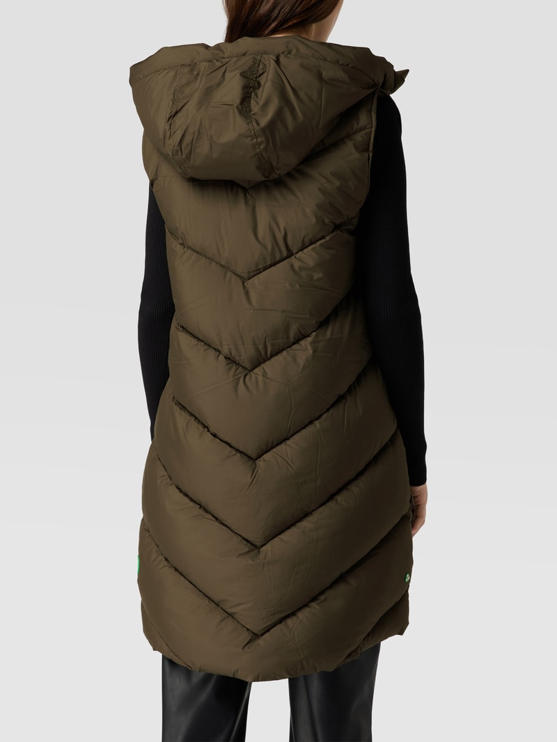 Steppweste mit Kapuze Modell 'JULIET' in khaki
