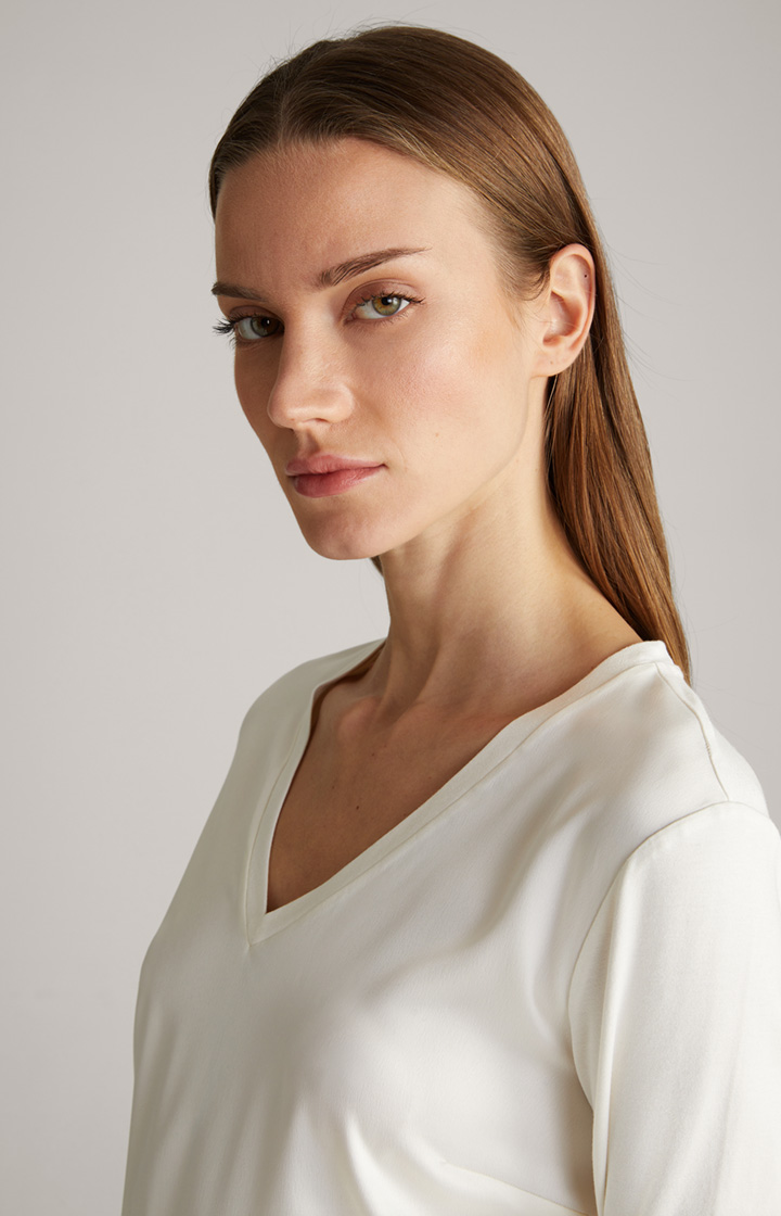 Blusen-Shirt in Offwhite