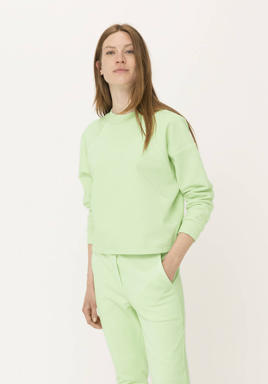 Sweatshirt mineralgefärbt aus reiner Bio-Baumwolle