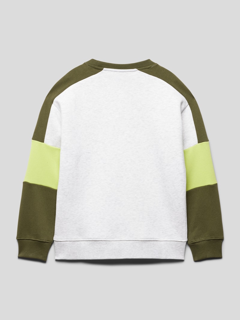 Sweatshirt mit Label-Print in hellgrau