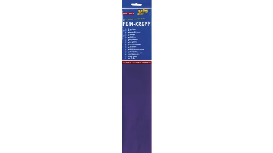 folia Krepppapier 50cm x 2,5m dunkelviolett 2.5 m