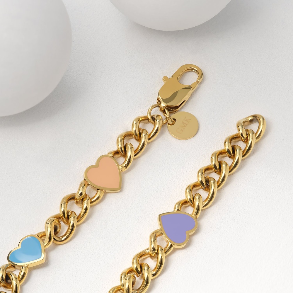 GMK Collection Bracelet Acier inoxydable, Émail Bracelet