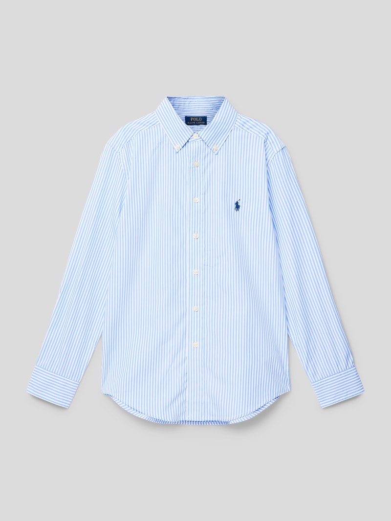 Hemd mit Streifenmuster in bleu