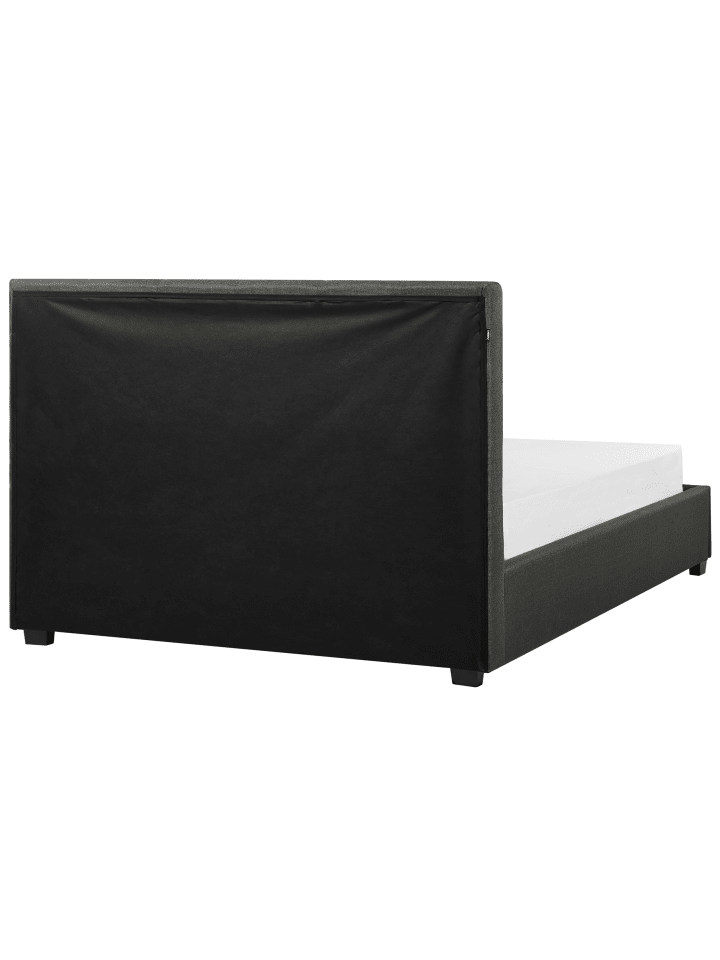 Beliani Doppelbett LA ROCHELLE in Grau/Schwarz - (W) 153 x (H) 109 x (L) 213 cm günstig kaufen onesize
