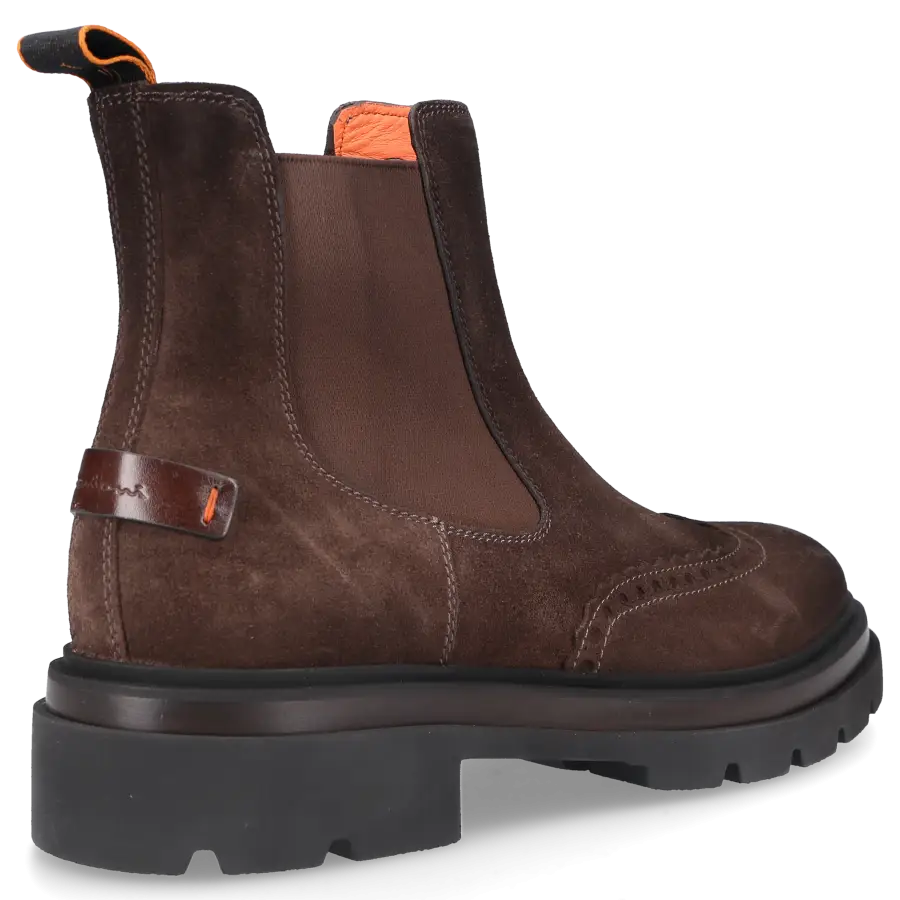 Santoni - Chelsea Boots 17701 Veloursleder - braun