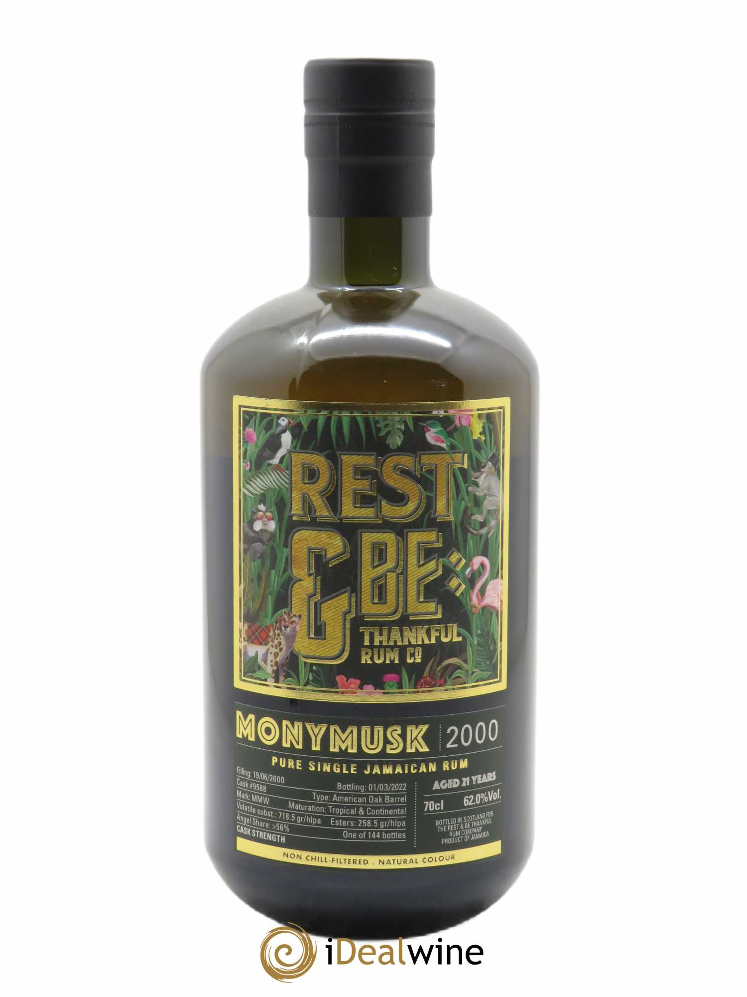 Rum Monymusk MMW Single Cask (70cl) 2000 - Lot de 1 Bouteille