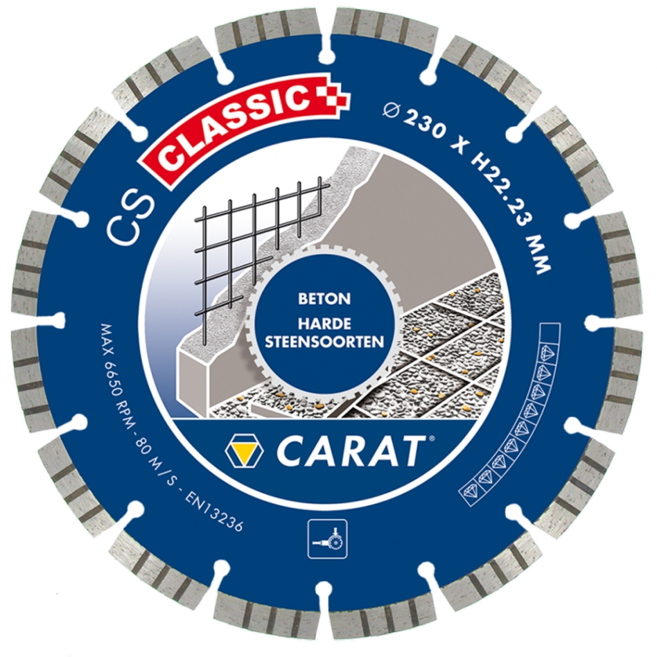 Carat CSC4002000 Gyémántfűrész Betonhoz CS Classic 400 x 20