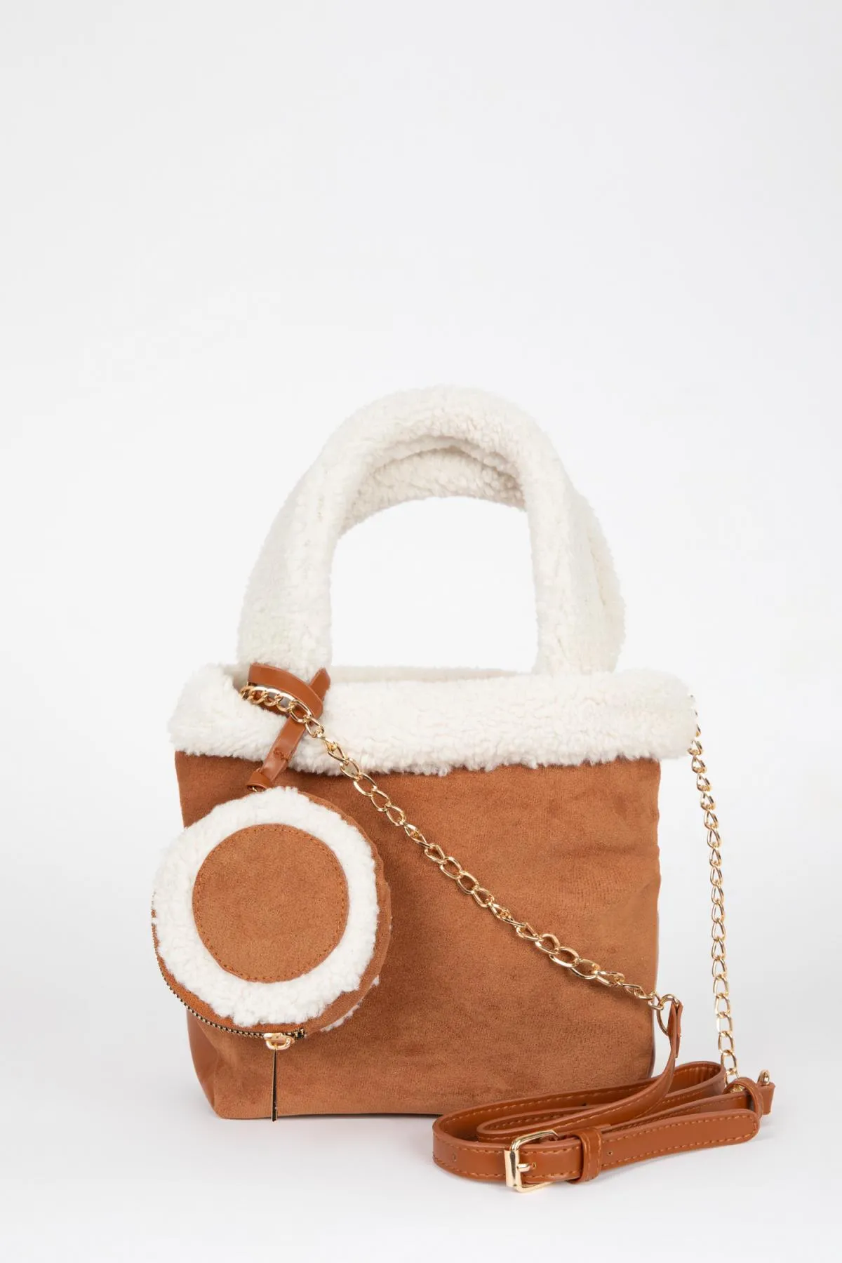 DeFacto  Damen Wildleder Handtasche A7536axns