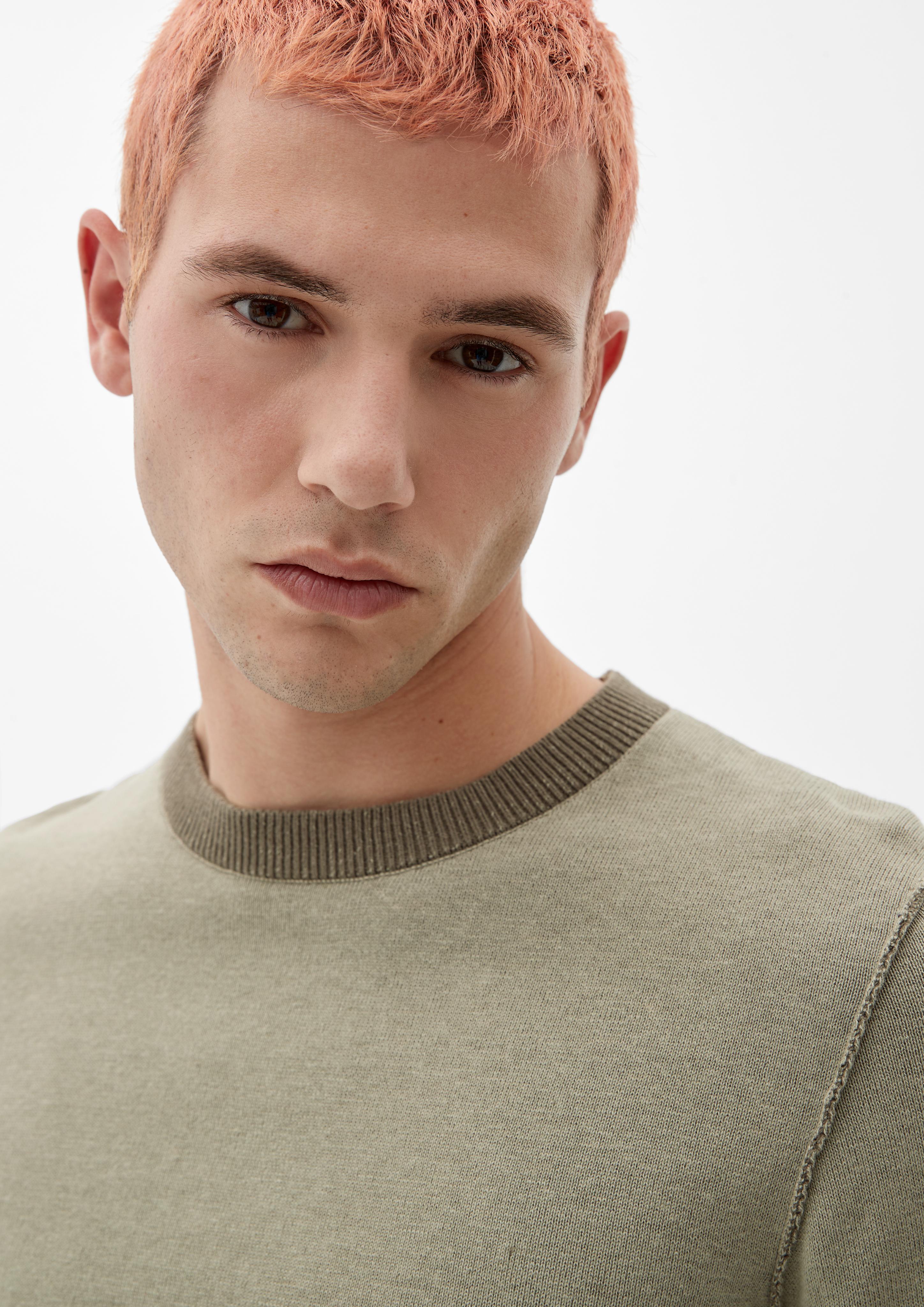 Feinstrickpullover mit auf Links-Optik  2118686-84W0