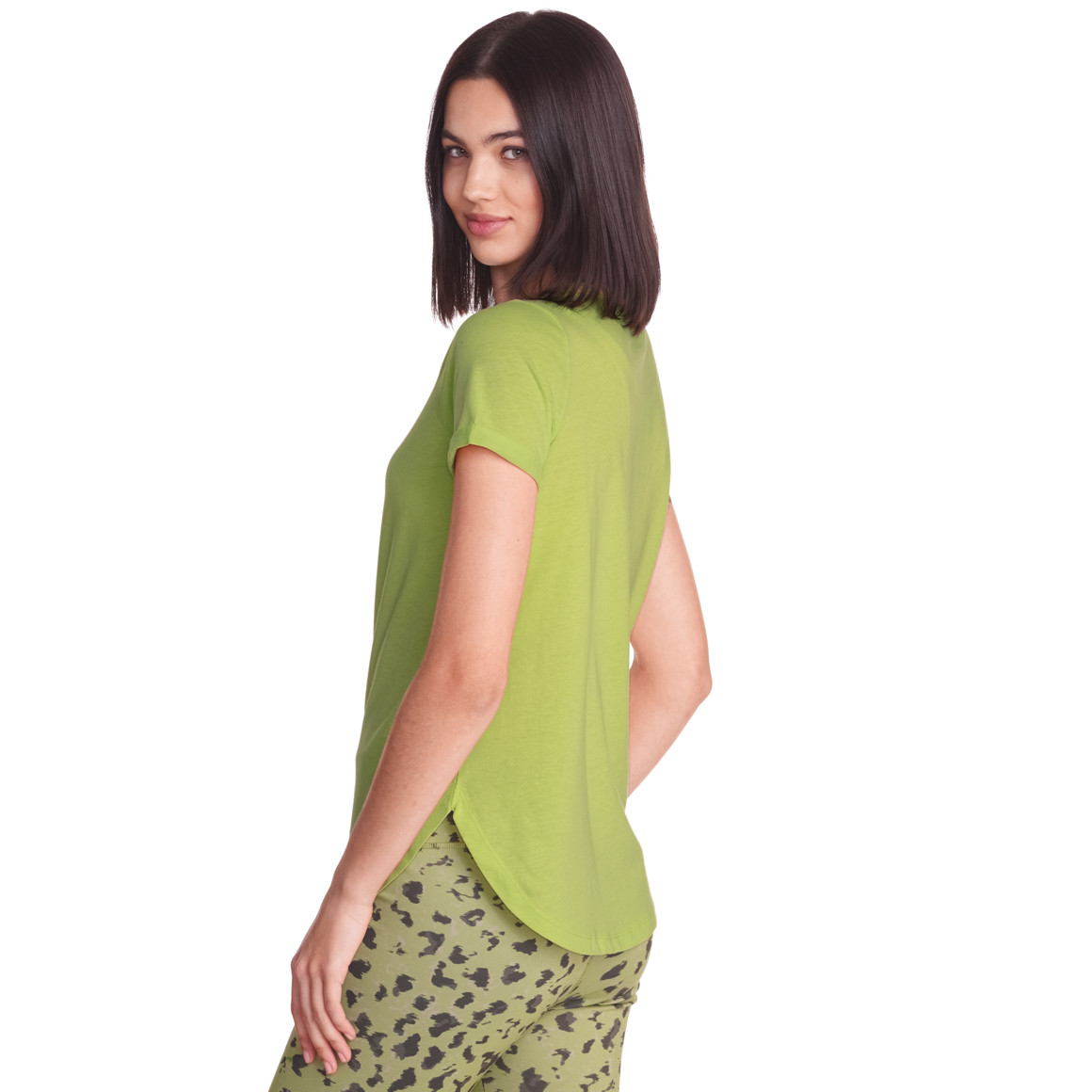 Damen Yoga-T-Shirt in leichter Melange-Optik
