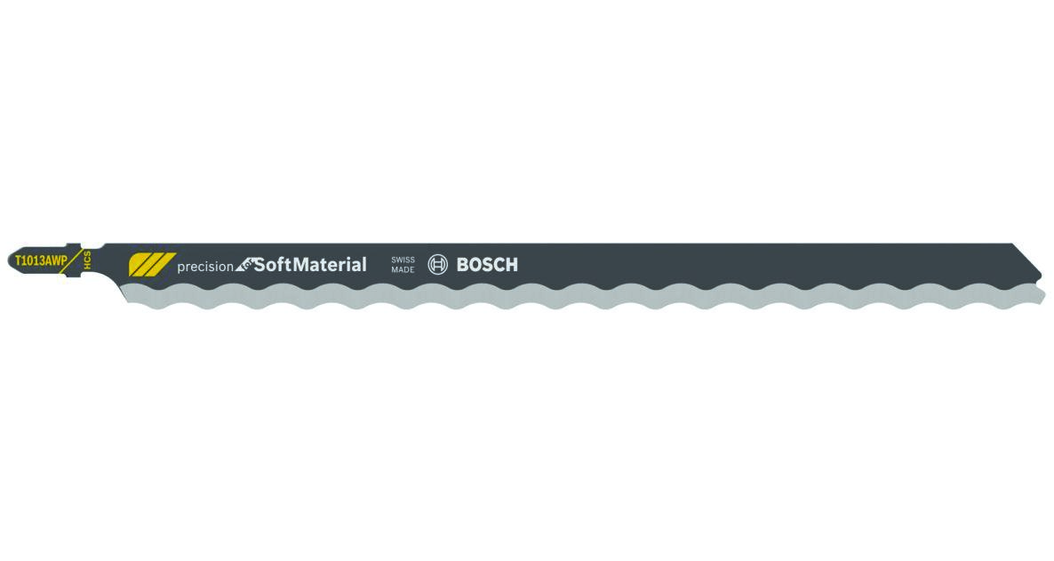 Bosch Blue Accessories 2608667396 Stiksavklinge T 1013 AWP Præcision til bløde materialer