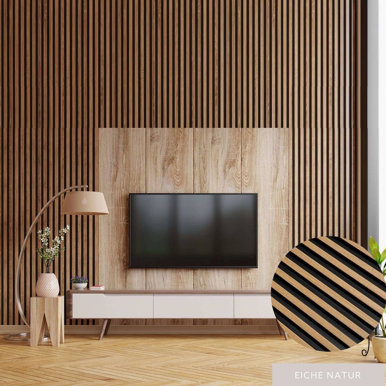 PROVISTON 3D Wandpaneel PROVISTON, Akustik 3D Wandpaneele, Set, 12 x 120 x 2700 mm pro