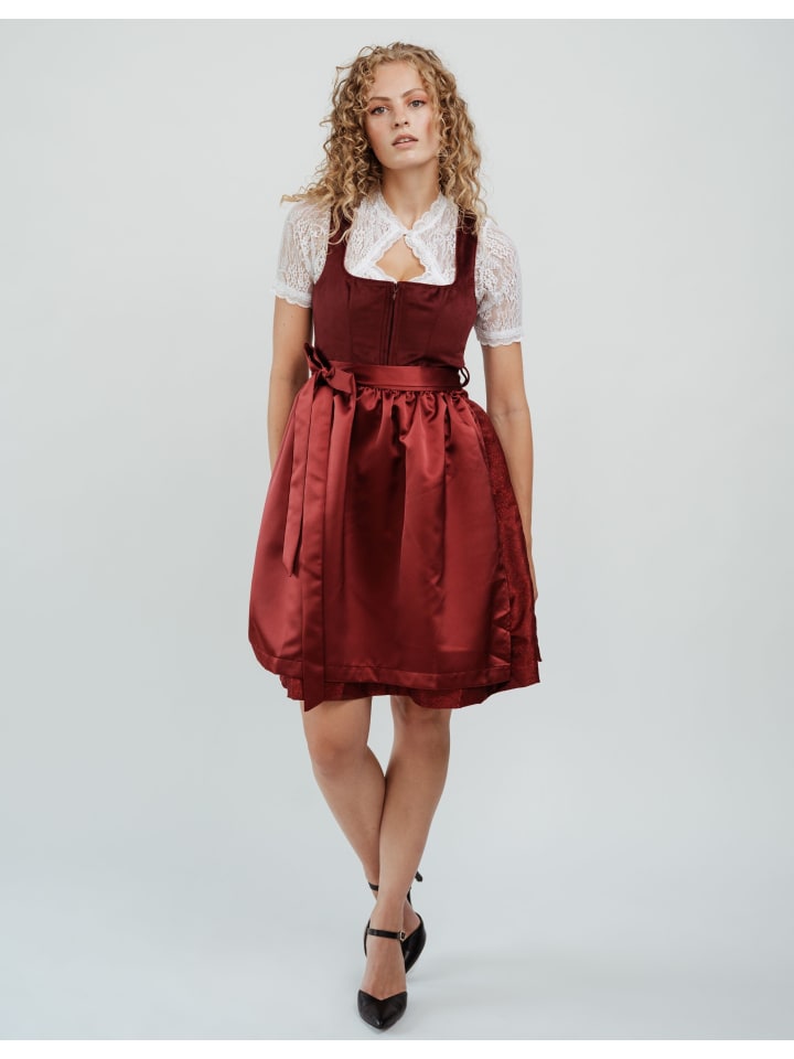 Hofglanz Dirndl in rot günstig kaufen