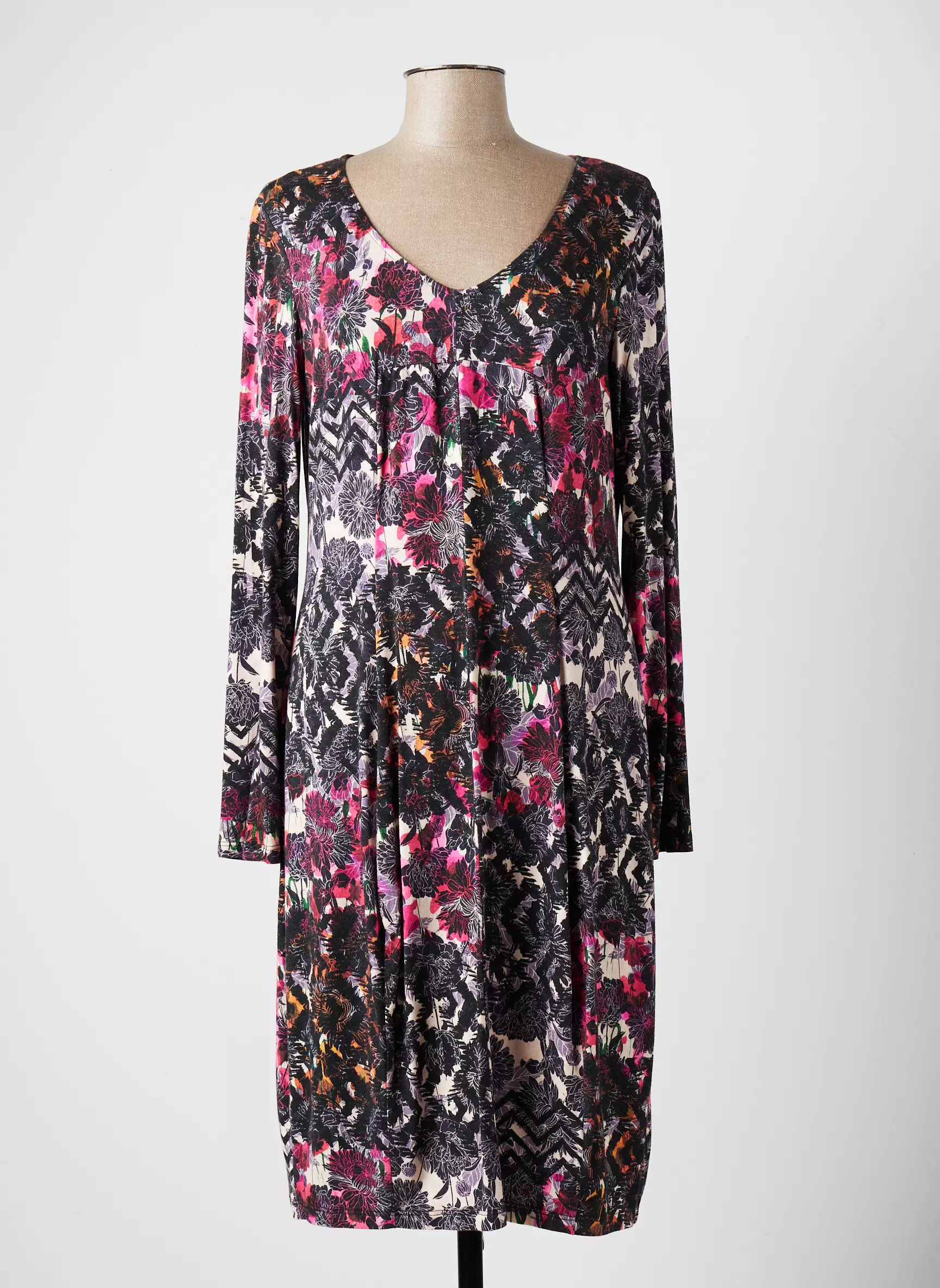 Eroke Robes Mi Longues Femme couleur noir