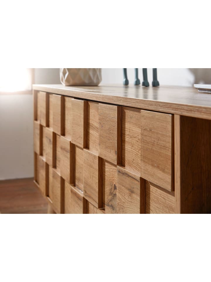 KADIMA DESIGN Eichen-Dekor Lowboard, TV-Unterschrank, Aufbewahrung, bis 70-Zoll TV günstig kaufen onesize