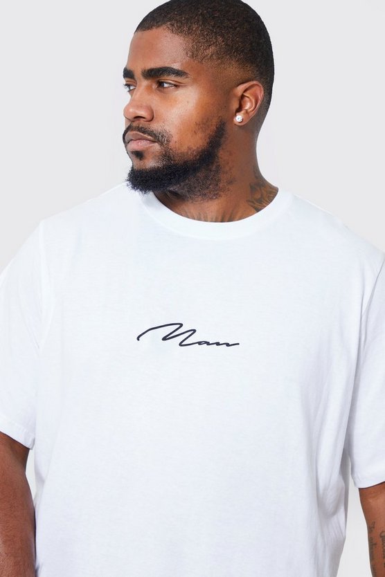 Plus Man Signature Rundhals T-Shirt