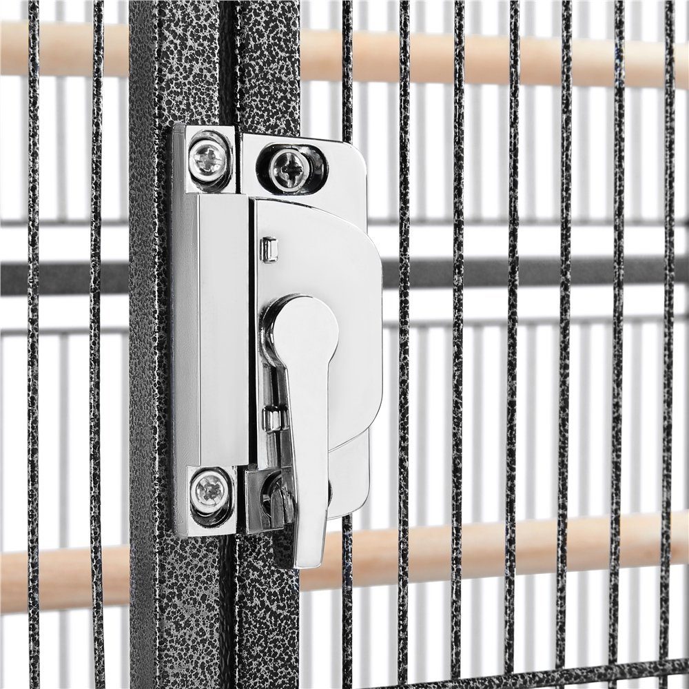 Yaheetech Vogelkäfig, Vogelvoliere Vogelhaus mit Rollen für Nymphensittiche