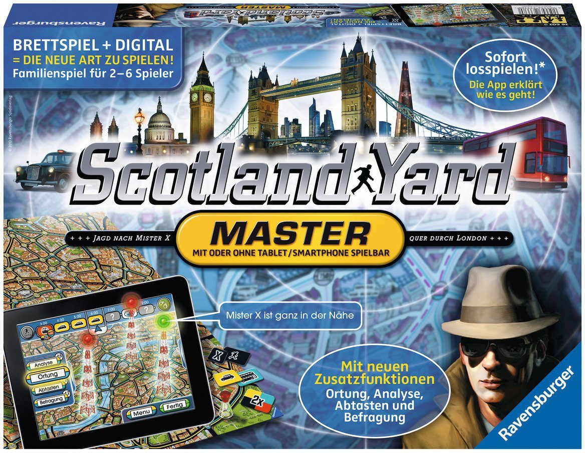 Ravensburger Spiel, Scotland Yard - Master, Made in Europe, FSC® - schützt Wald - weltweit
