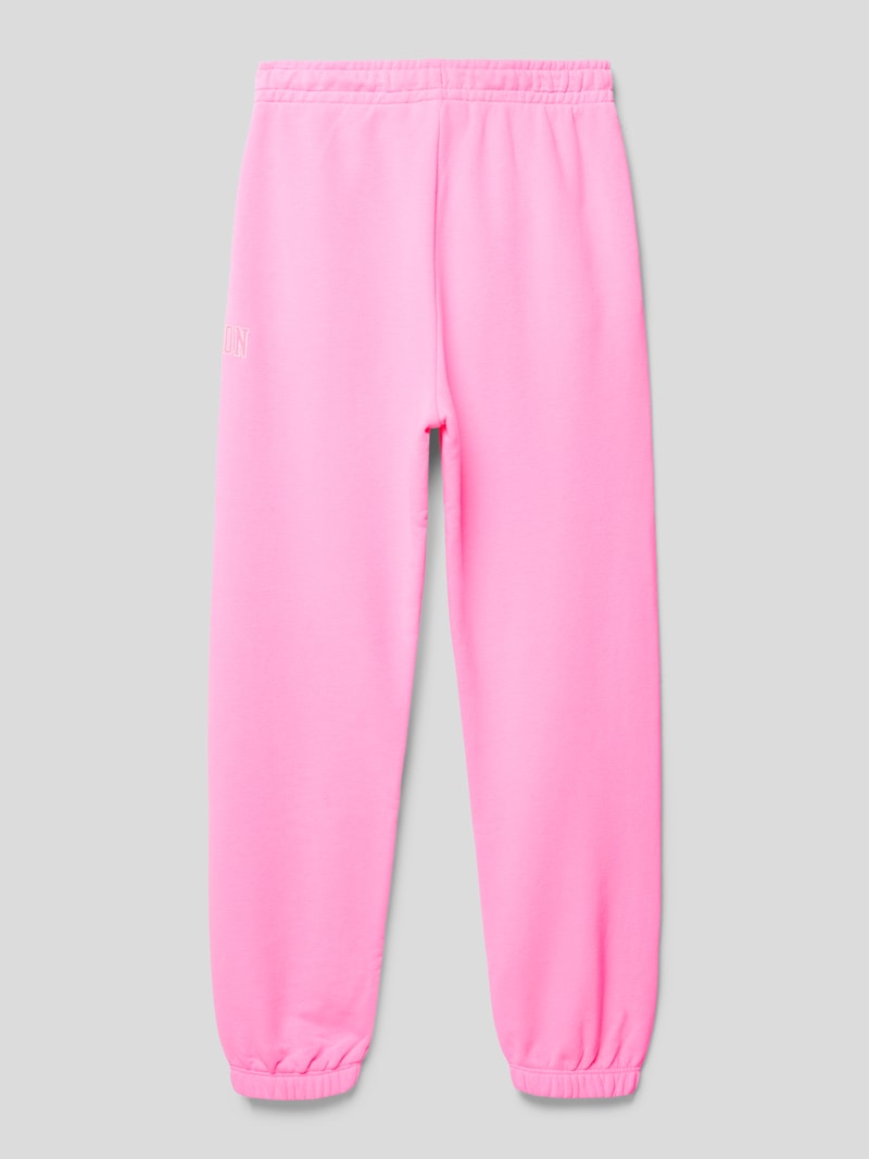 Sweatpants mit Label-Details Modell 'Rochester' in rosa