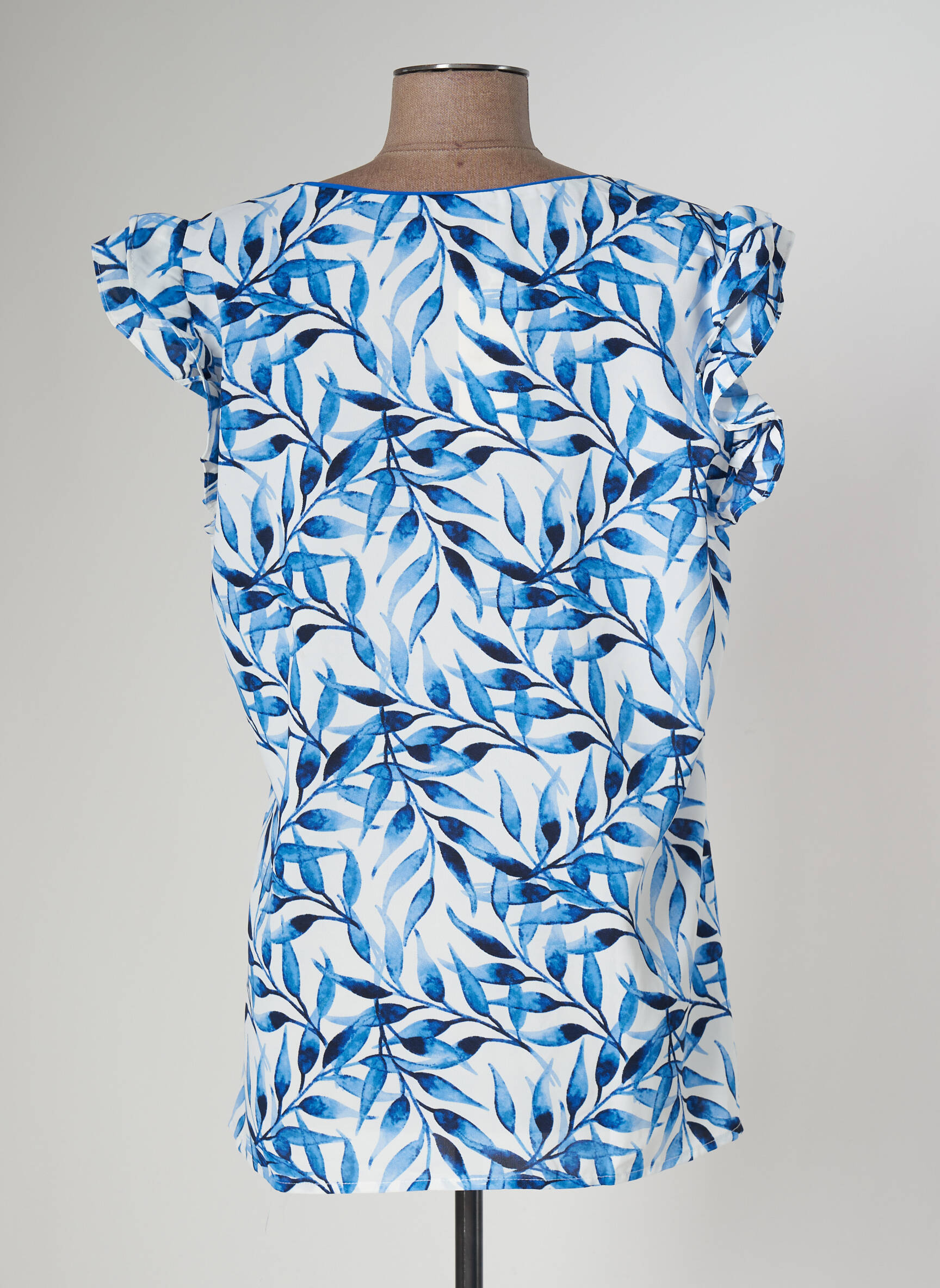 Nougat Tuniquemanchecourte Femme couleur bleu
