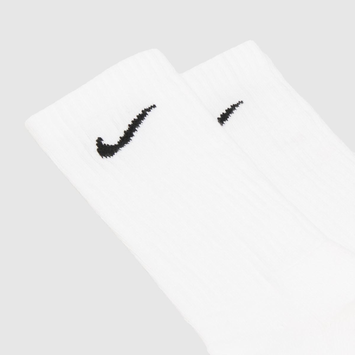 Nike vita och svarta crew-strumpor 3-pack