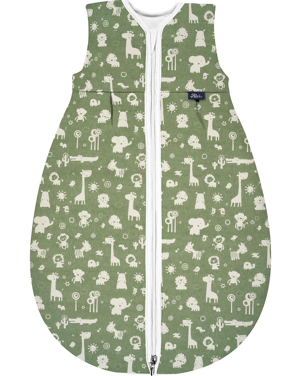Kugelschlafsack Mäxchen Light - TOG 0,5 - Granite Animals, 100 cm
