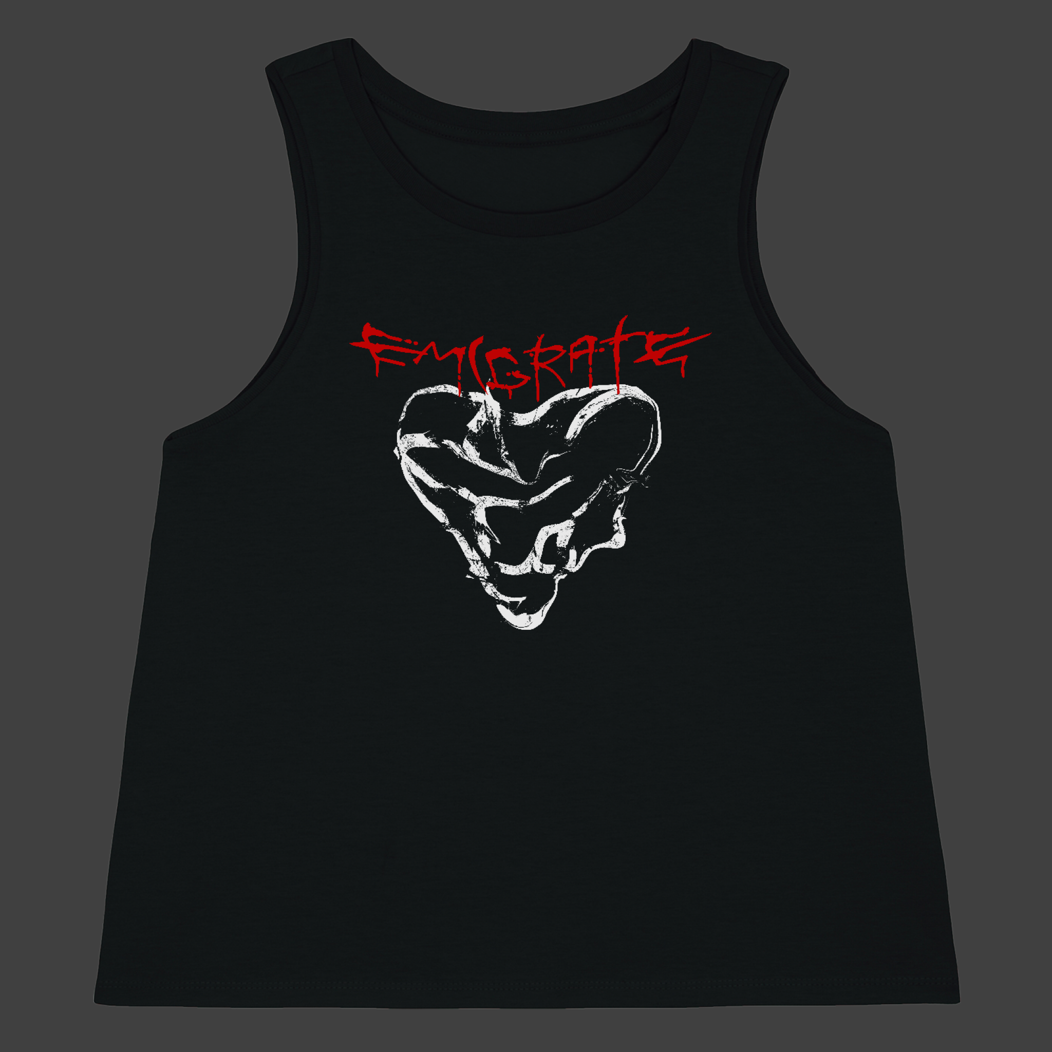 Emigrate Frauen Crop Top ”Heart Glitch”