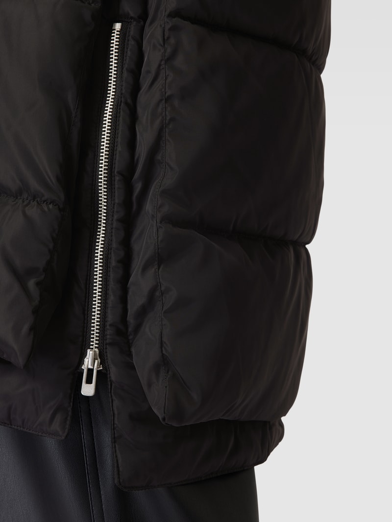 Steppweste im Double-Layer-Look Modell 'NEWNORA' in schwarz