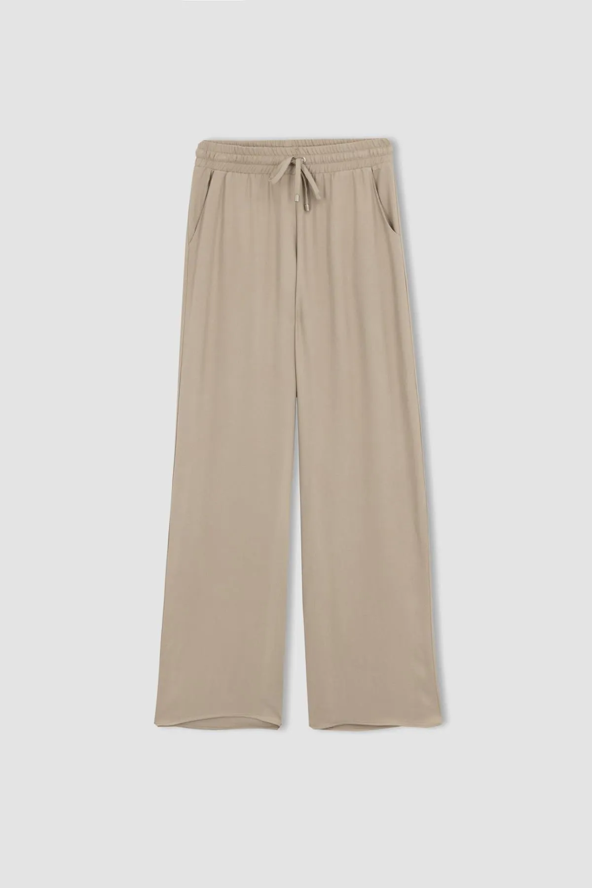 DeFacto  Florida Florida-Hose aus Viskose mit hoher Taille und weitem Bein und Taschen, J8738az23sm