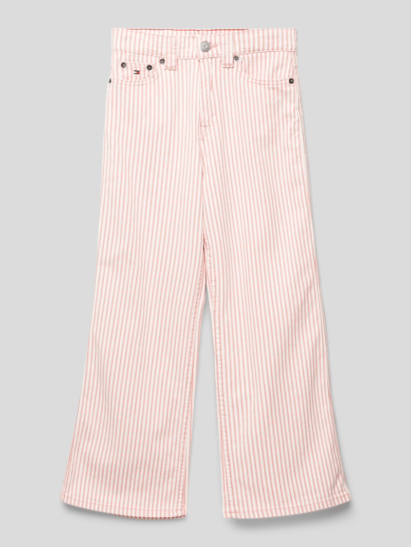 Hose mit Streifenmuster Modell 'MABEL' in offwhite
