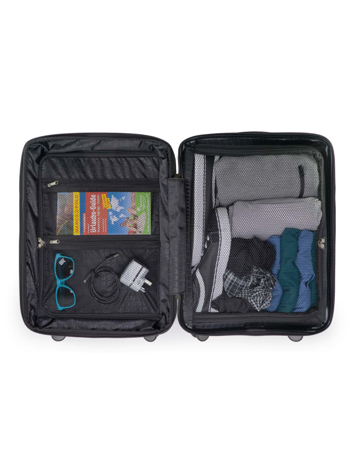 Hauptstadtkoffer Mitte - Handgepäck Bordgepäck-Trolley Koffer, TSA, in Waldgrün günstig kaufen S