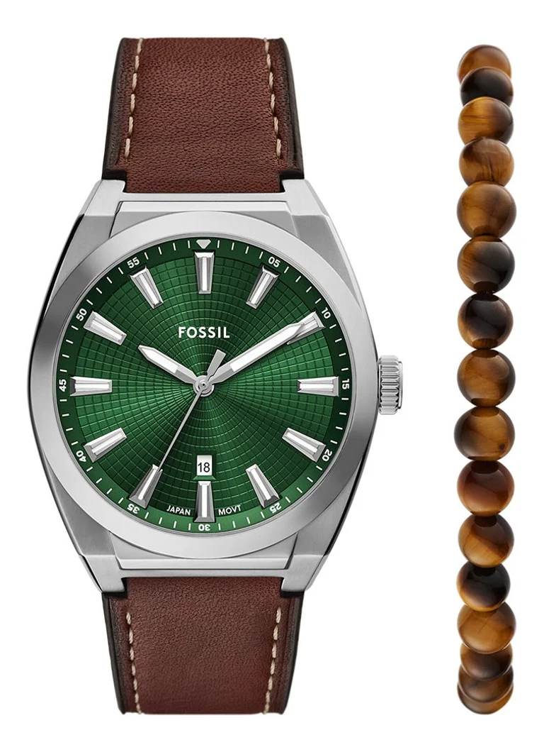 Ceas de mână Fossil Everett, set de 2 (FS6080SET)