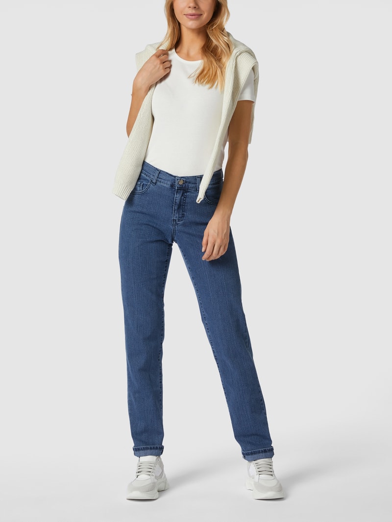 Jeans mit Stretch-Anteil in blau